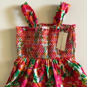 Wonder kids Infant Girl’s Floral Sundress Sz 18 mo